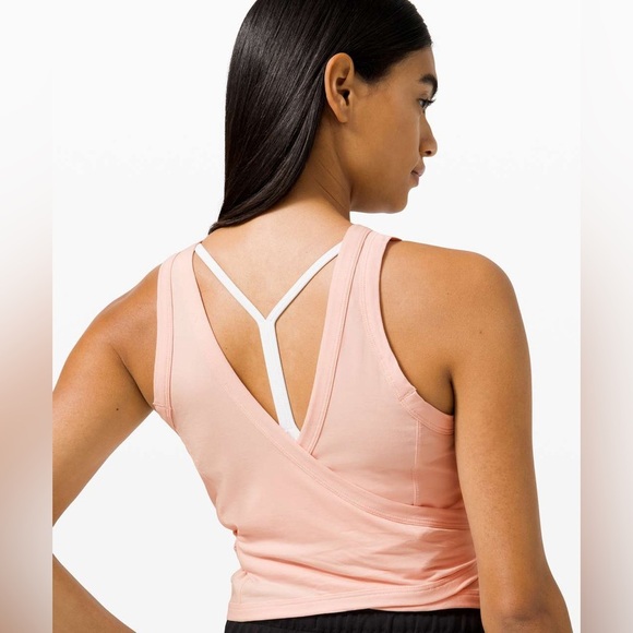 Lululemon Its a Tie Tank in pink mist 8 Balletcore - Picture 3 of 7
